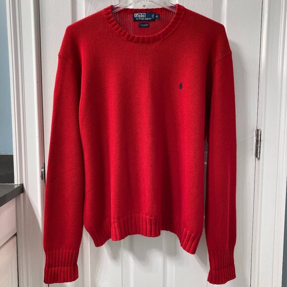 Polo by Ralph Lauren Cotton Crewneck Sweater Size XL (Medium length) - Picture 1 of 7